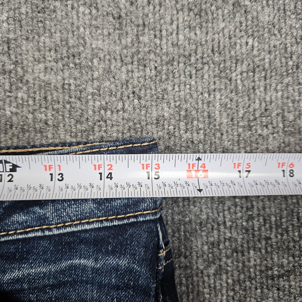 Silver Suki Skinny Jeans Womens 26 Mid Rise Denim Dark Wash Stretch Blue Casual - Picture 3 of 11